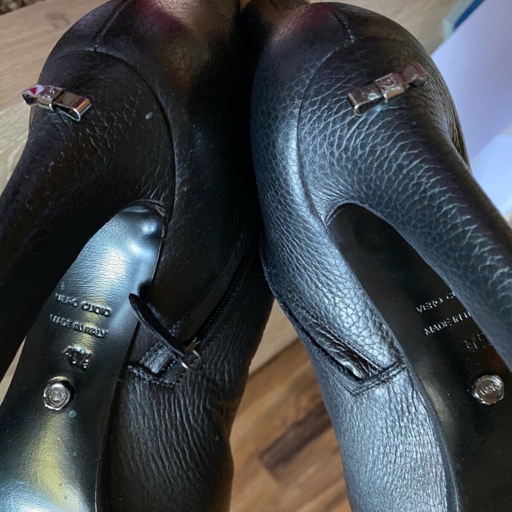 Viktor & Rolf Black Leather Ankle Platform High Heel Boots, EUR 40,5 - Picture 8 of 11